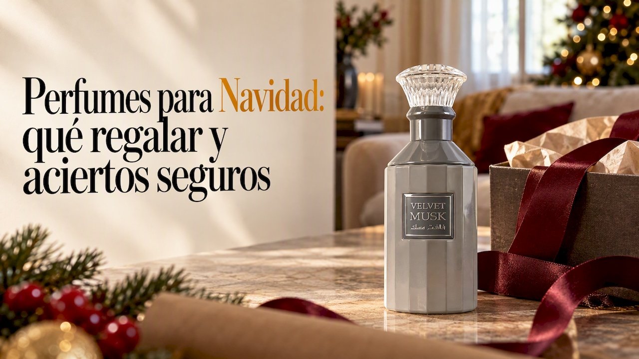 Perfume árabe con regalo navideño