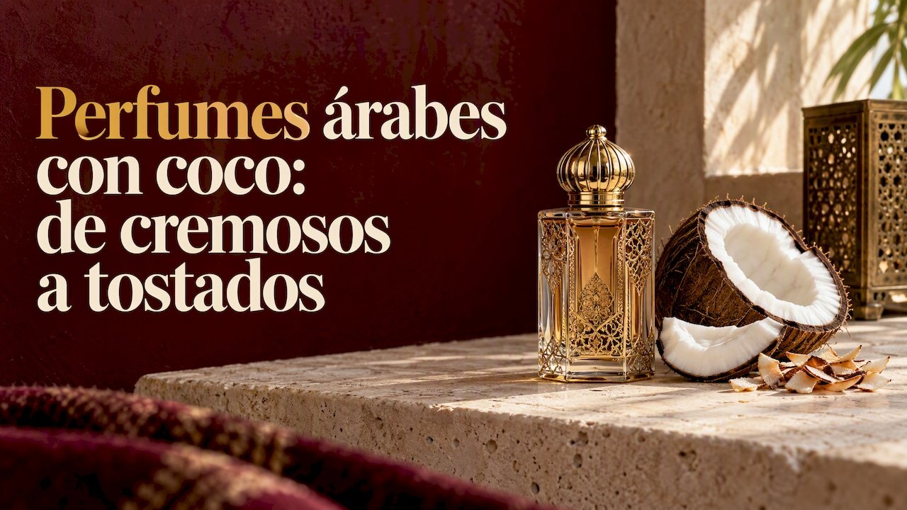 Perfume con coco fresco y tostado