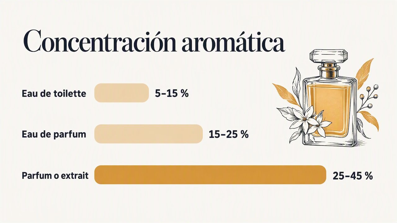 Cuánto alcohol lleva un perfume — overview diagram